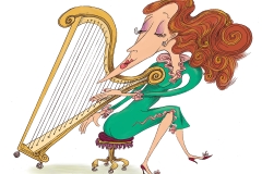 Harp with Chin