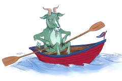 Goat Rowing Boat